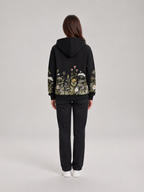 Iris – Dames Hoodie Oversized met Bloemenprint