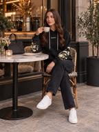 Iris – Dames Hoodie Oversized met Bloemenprint