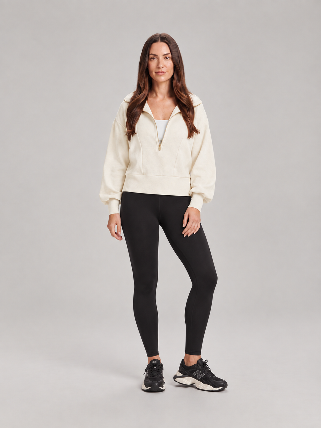 Senna – Dames Sweater met Halve Rits
