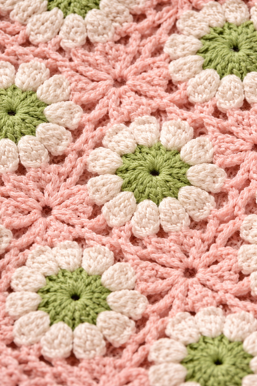 Cecile – Roze Dames Top Met Gehaakt Bloemenpatroon