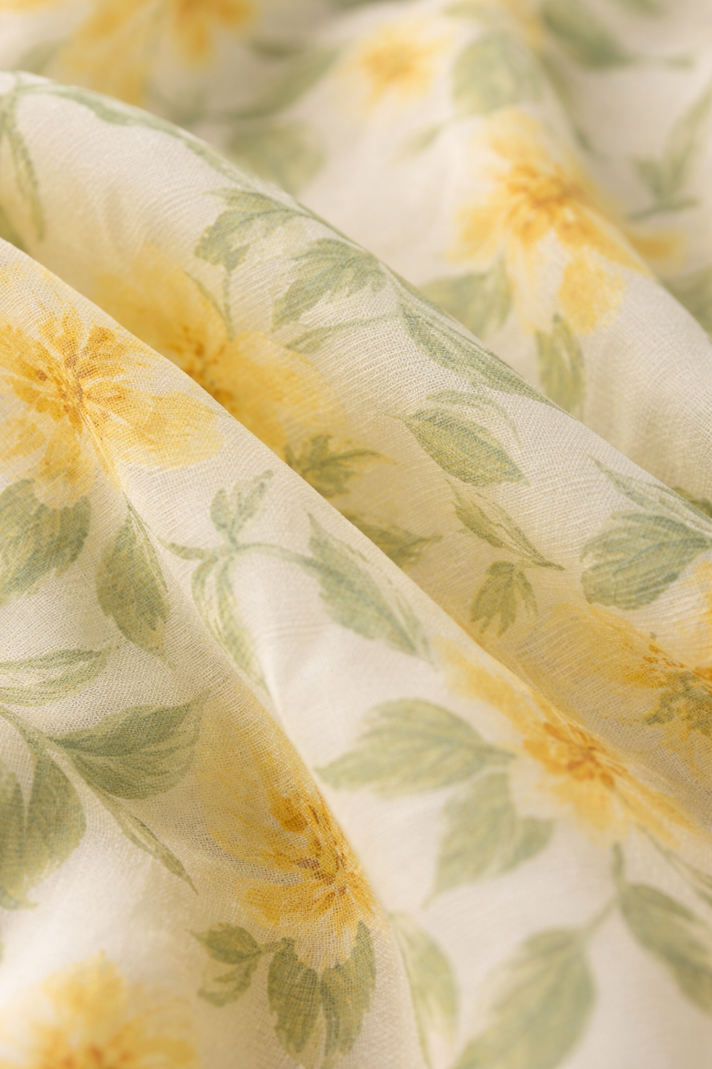 Carola – Gele En Meerkleurige Dames Peplumtop Met Bloemenpatroon
