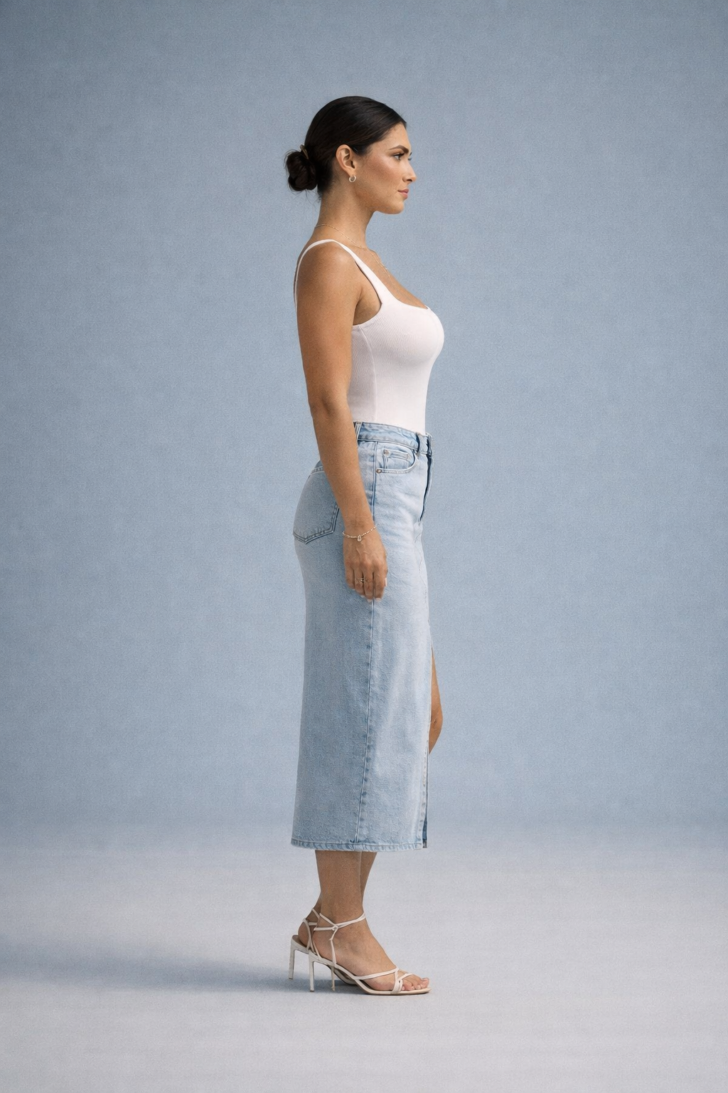 Catharina – Gebroken Witte Dames Body Met Vierkante Hals