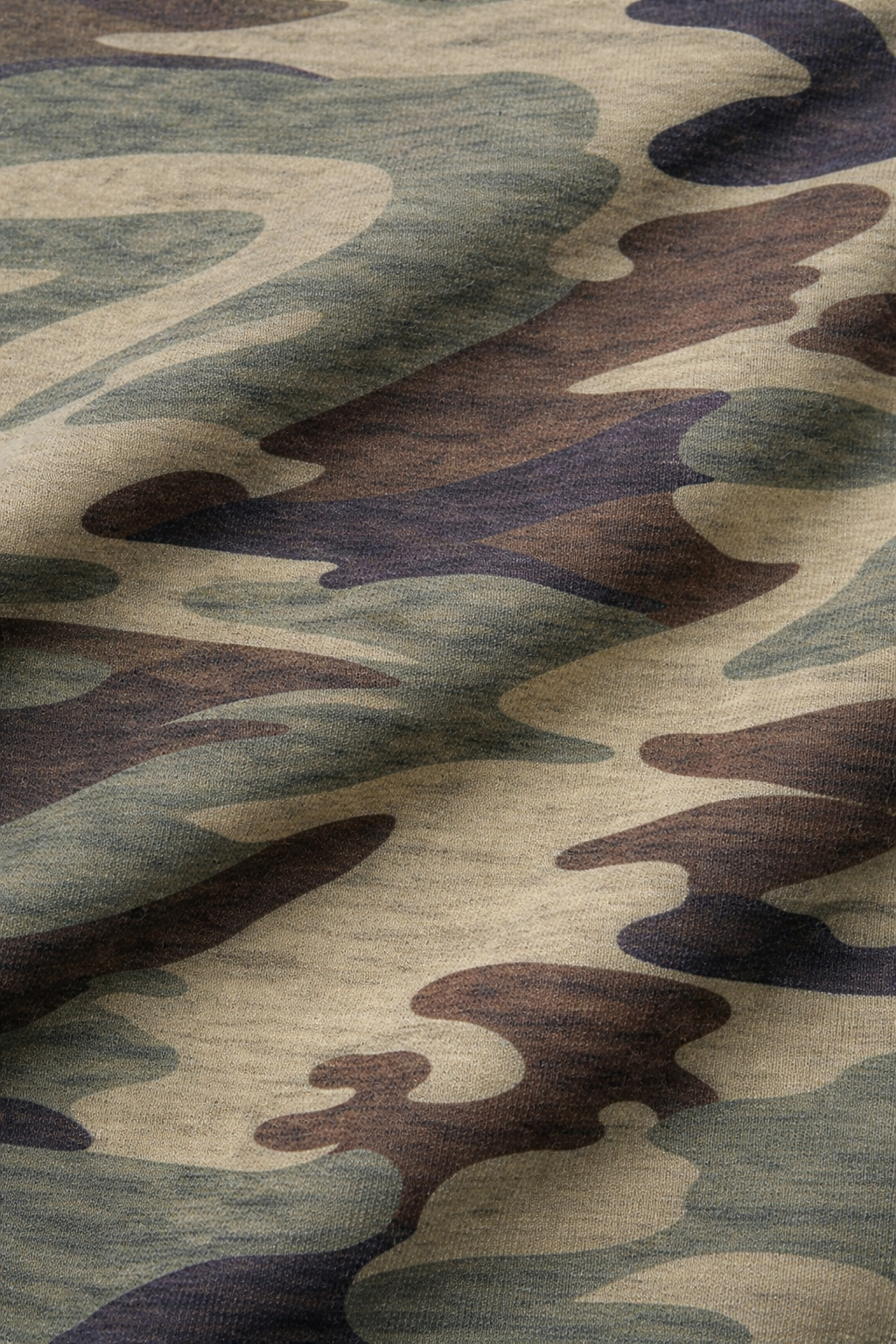 Aletta – Camouflage Dames Top Met Ronde Hals