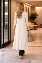 Adrienne – Beige Dames Vest Met Zakken