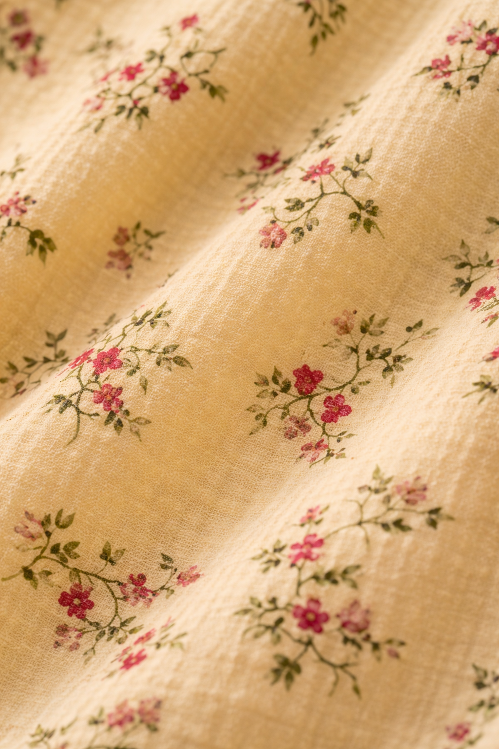 Hanne – Gele Dames Top Met Bloemdessin