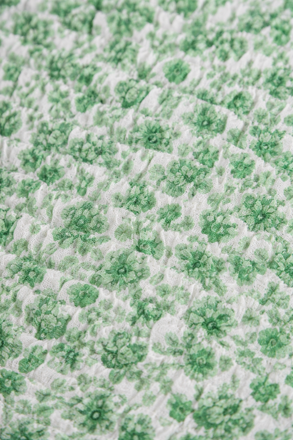 Annette – Groene Dames Blouse Met Bloemenprint
