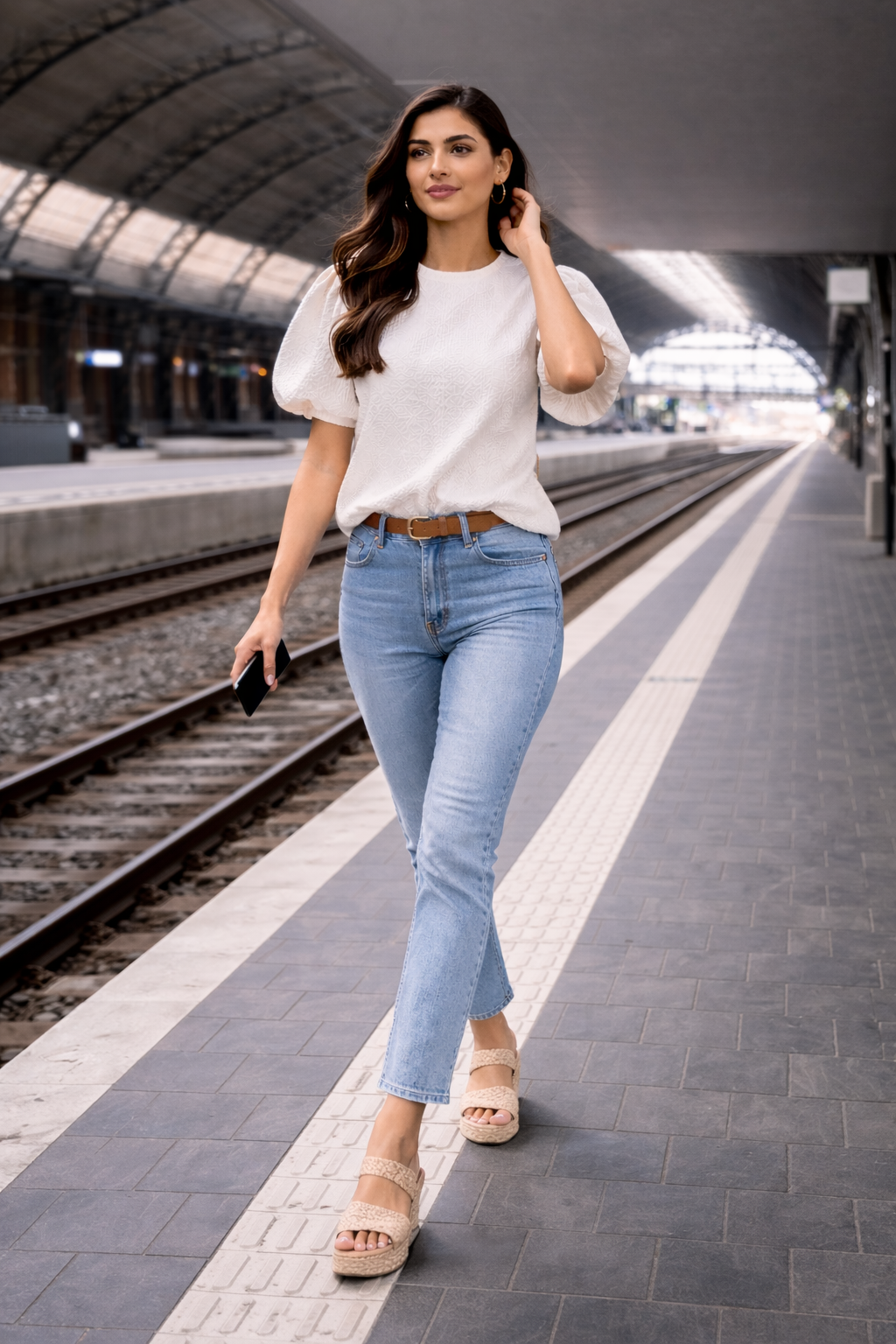 Amber - Witte Dames Blouse