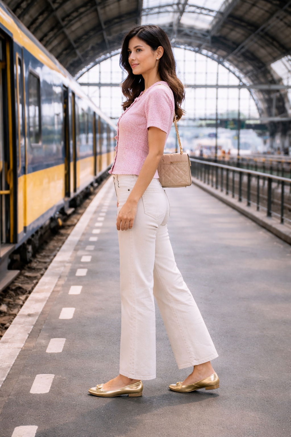 Aukje – Roze Dames Blouse Met Peter Pan Kraag