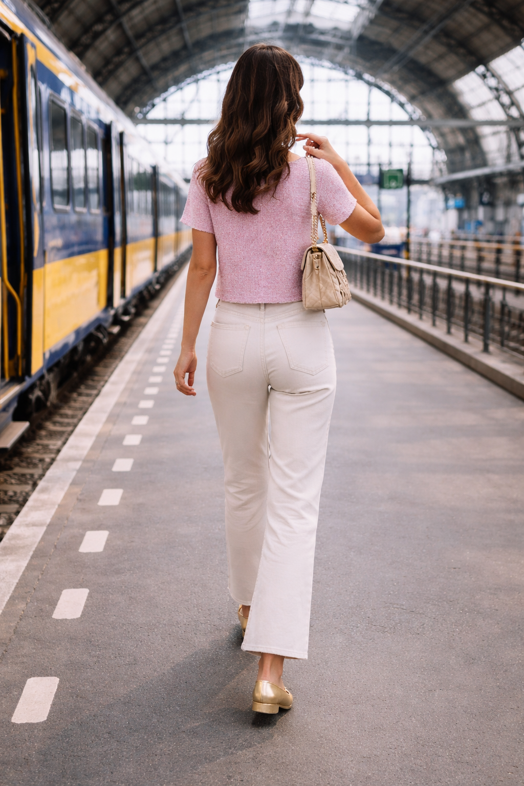 Aukje – Roze Dames Blouse Met Peter Pan Kraag