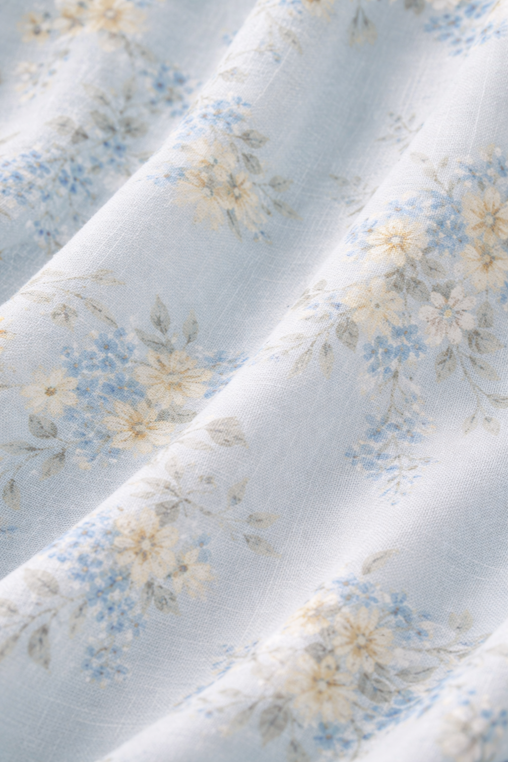 Barbara – Blauwe Dames Maxijurk Met Bloemenpatroon