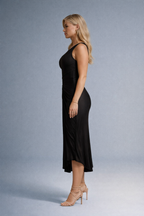 Beatrix - One-shoulder Maxi-jurk Met Zijuitsparing En Plooien
