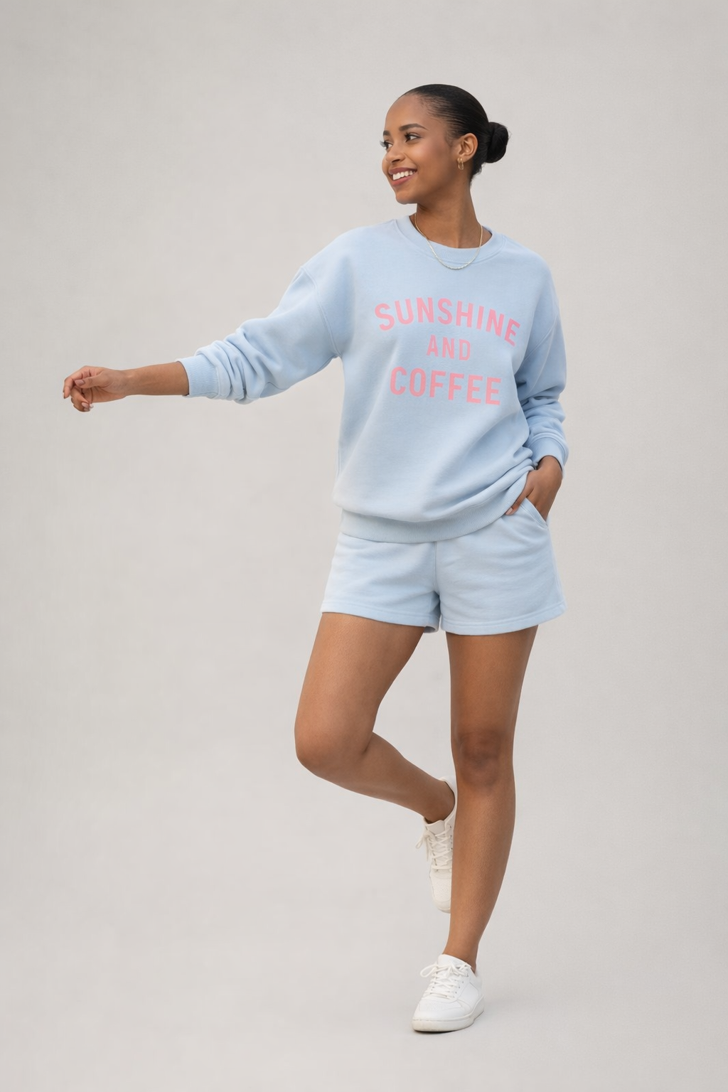 Evelijn – Mintgroene Dames Sweater Met Opdruk