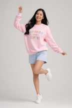 Evelijn – Mintgroene Dames Sweater Met Opdruk
