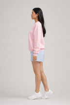 Evelijn – Mintgroene Dames Sweater Met Opdruk