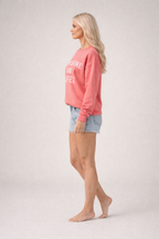Evelijn – Mintgroene Dames Sweater Met Opdruk