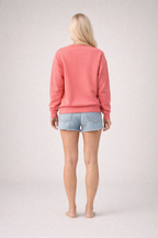 Evelijn – Mintgroene Dames Sweater Met Opdruk