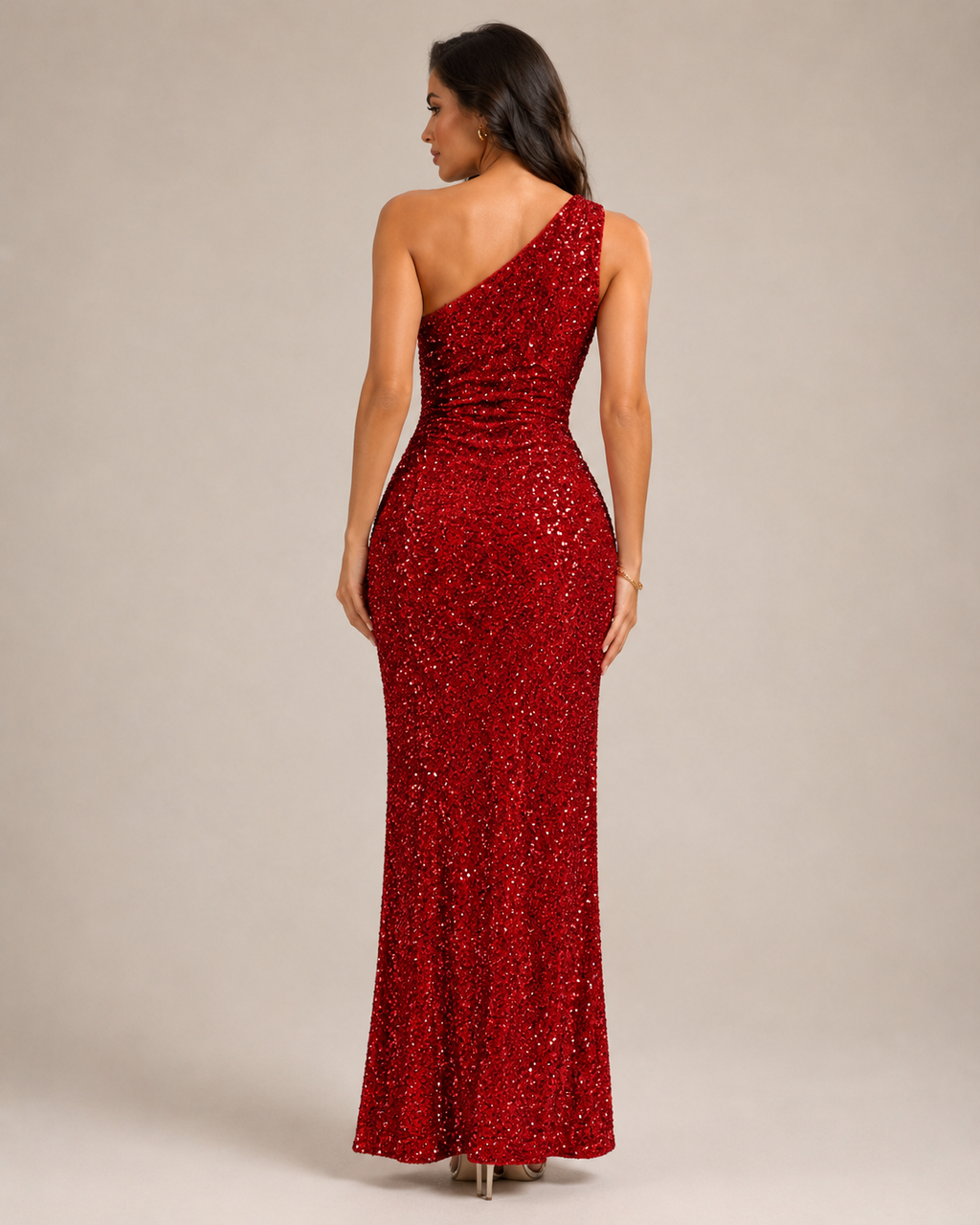 Kiki - Strapless Galajurk met Pailletten