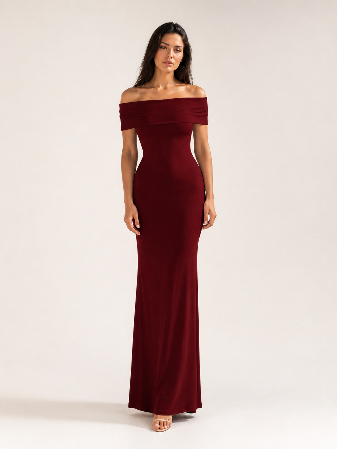 Isella - Strapless Maxi-jurk Met Nauwsluitend Silhouet