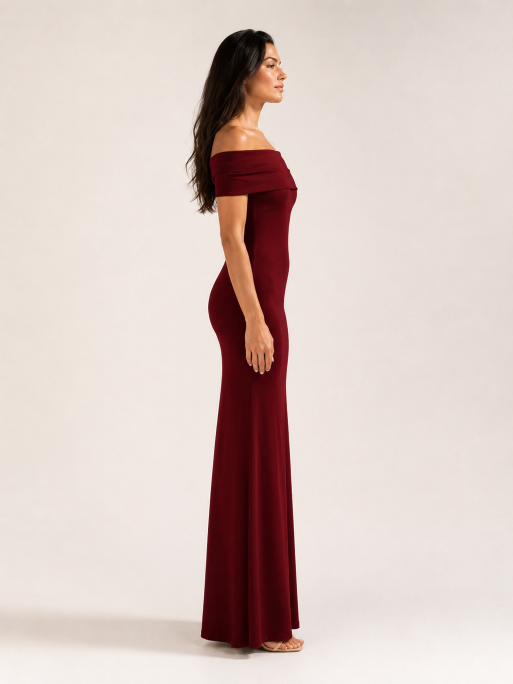 Isella - Strapless Maxi-jurk Met Nauwsluitend Silhouet