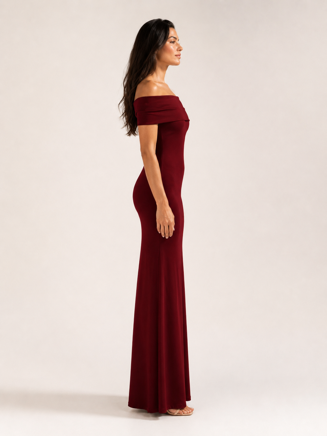 Isella - Strapless Maxi-jurk Met Nauwsluitend Silhouet