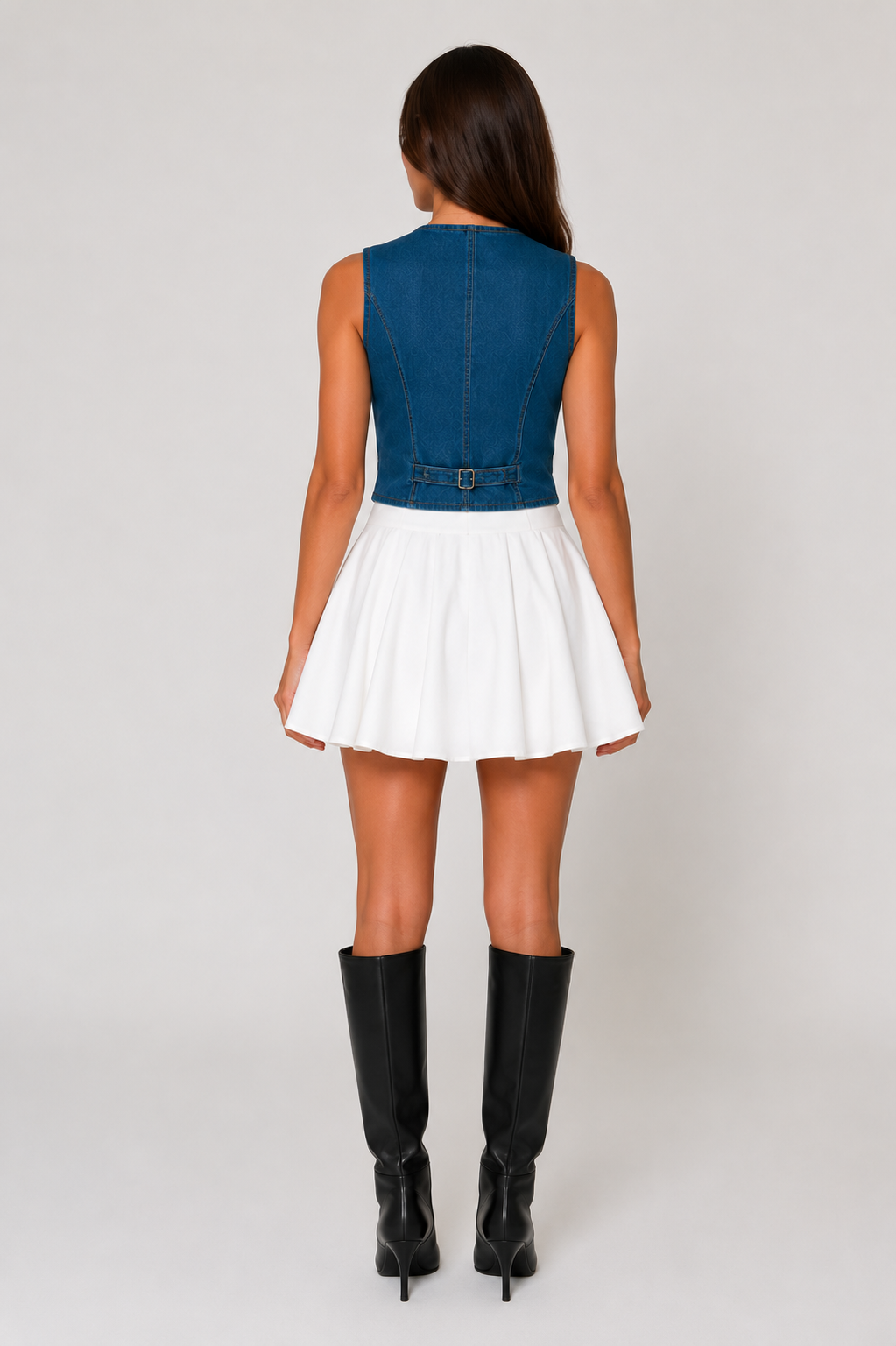 Prisha - Dames Mini-rok Met Flared Pasvorm En Elastische Taille