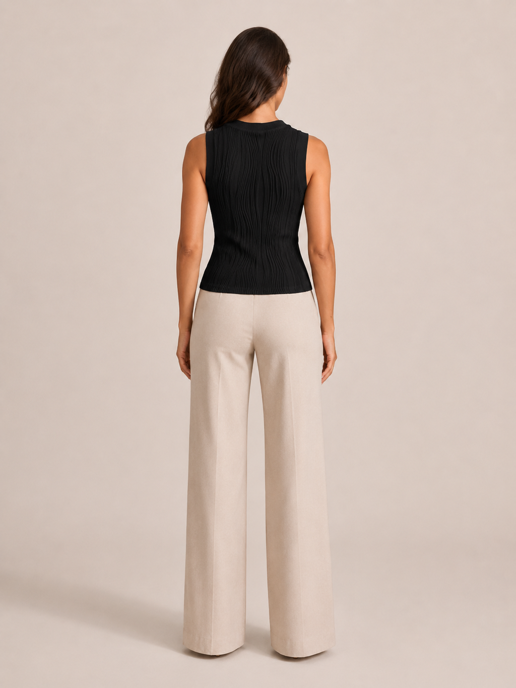 Piera - Dames Rib Tanktop Met Slim Fit Pasvorm