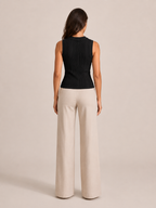 Piera - Dames Rib Tanktop Met Slim Fit Pasvorm