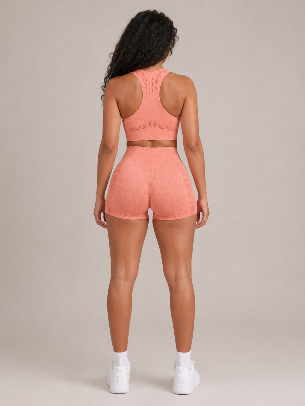Themis - Naadloze Dames Sportset Met Crop Top En High-Waist Legging