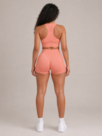 Themis - Naadloze Dames Sportset Met Crop Top En High-Waist Legging
