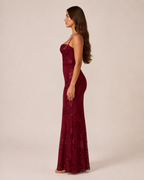 Kivana - Glitter Maxi-jurk Met Verstelbare Schouderbandjes