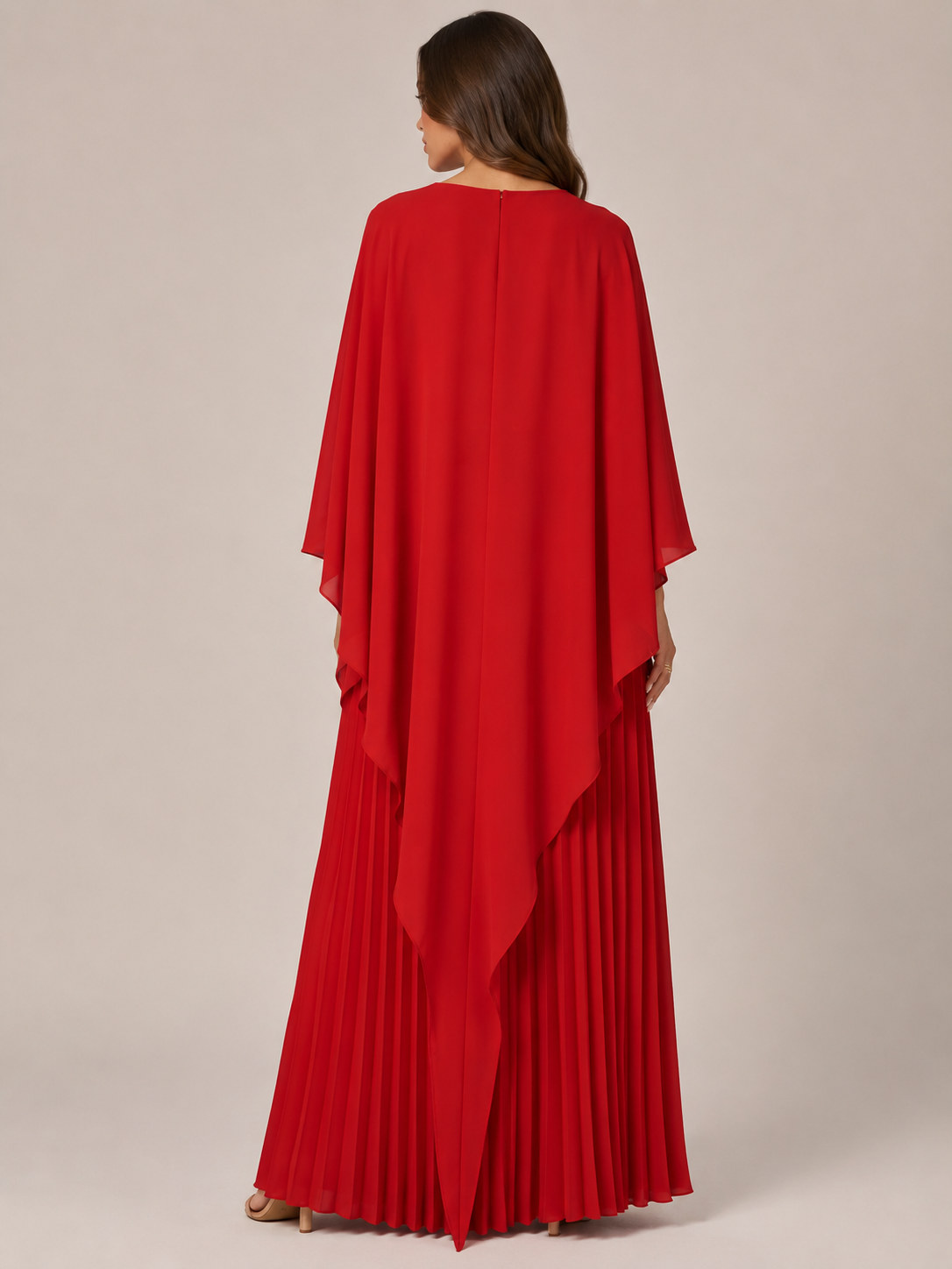 Giselanne - Maxi-jurk met Vleermuismouwen en Tailleaccent