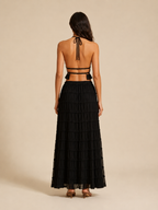 Quinara - 2-Delige Haltertop En Lange Rok Set
