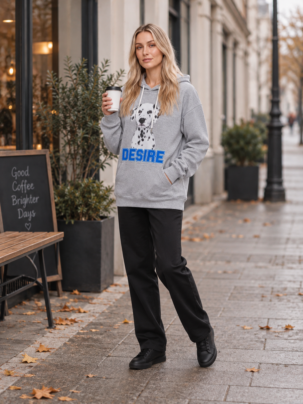 Nova – Dames Hoodie Oversized met Print