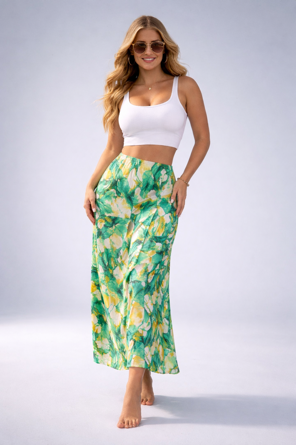 Cynthia – Amandelkleurige Dames Top Met Dubbele Voering