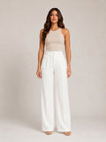 Pierrette - Dames High-waist Pantalon Met Wijde Rechte Pijpen