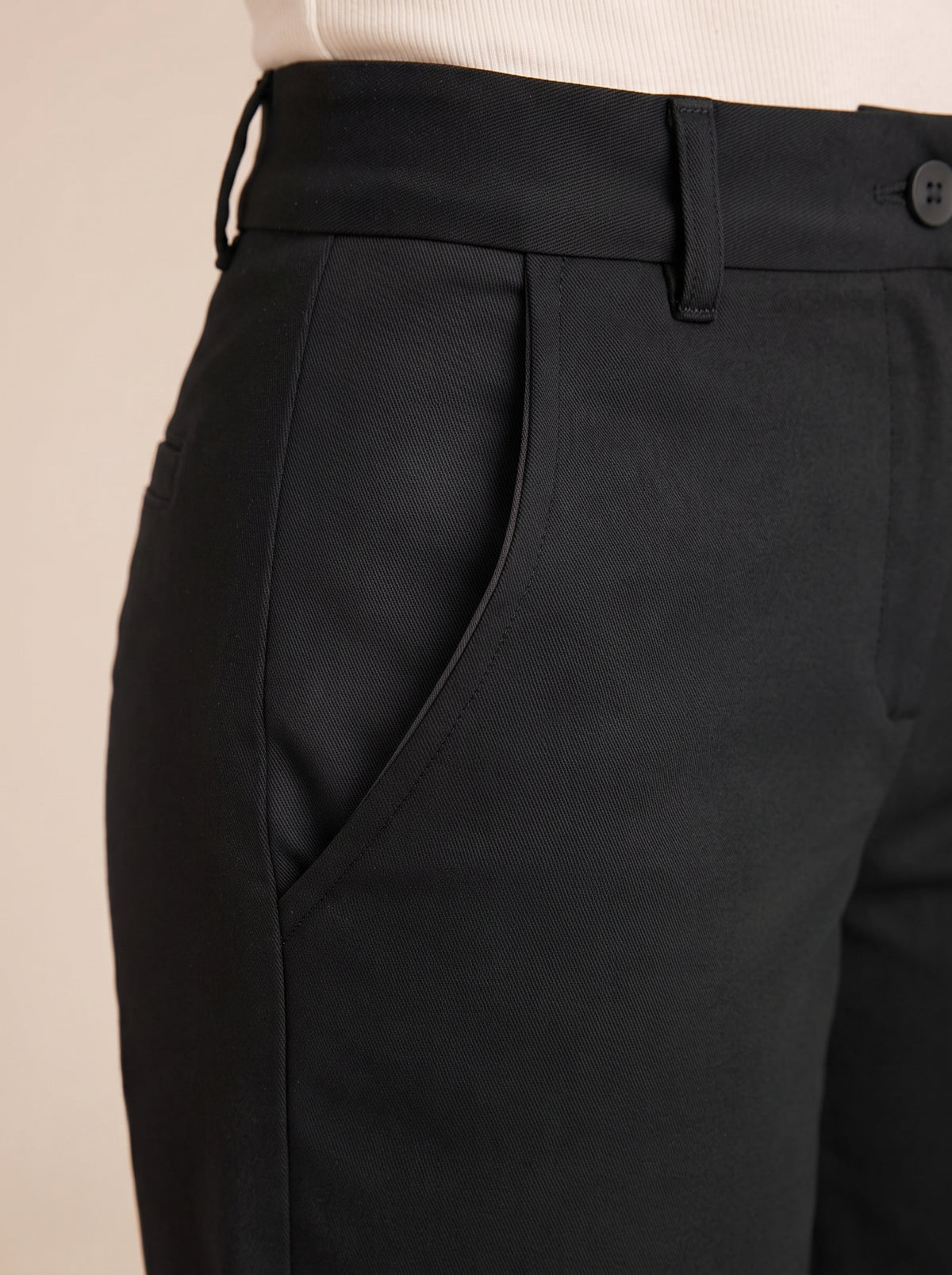 Ruby - Dames bermuda shorts met middelhoge taille en zakken