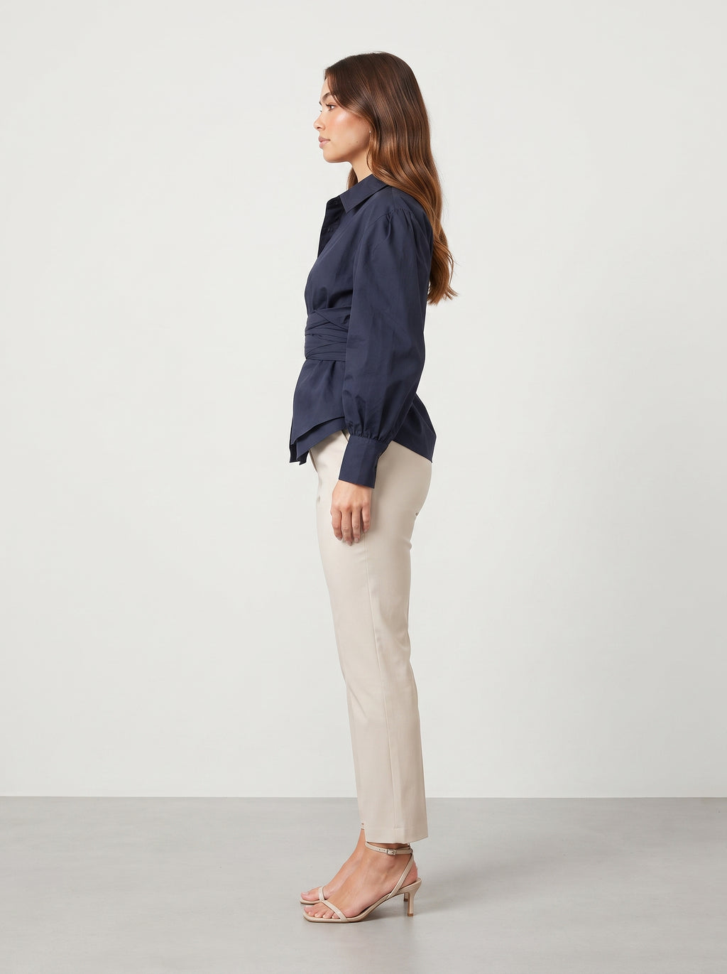 Pallas - Dames Katoenen Top Met Strikceintuur