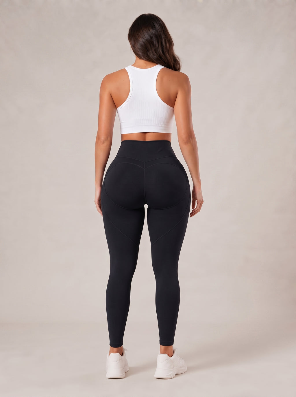 Qadira - Dames Sportlegging Met Hoge Taille En Liftend Detail