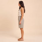 Ruby - Dames bermuda shorts met middelhoge taille en zakken