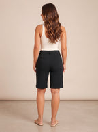 Ruby - Dames bermuda shorts met middelhoge taille en zakken