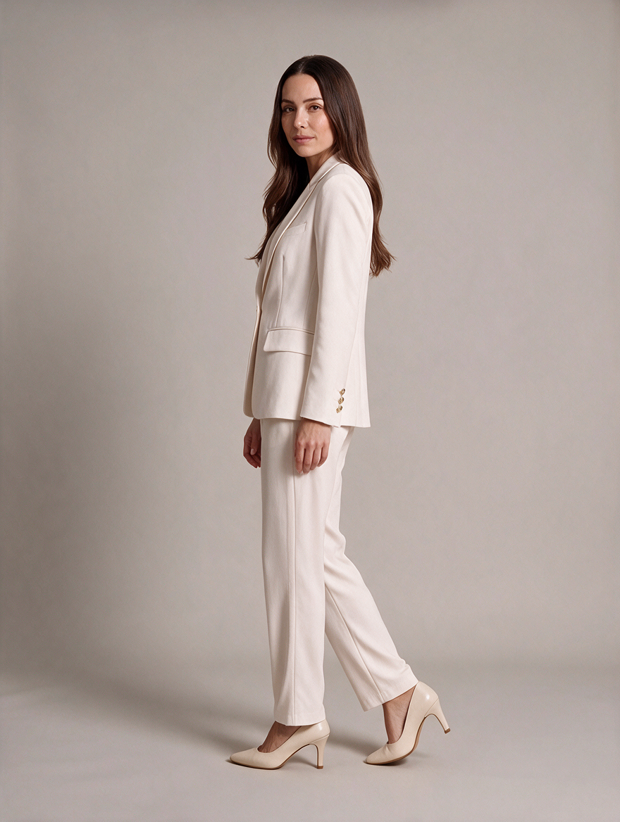 Zaira - damespak met blazer en capribroek voor kantoor