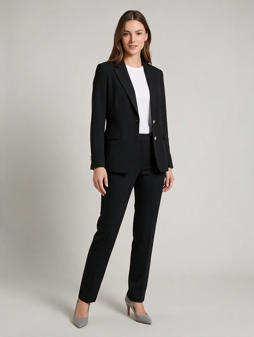 Ravena - dames pak met blazer en rechte broek