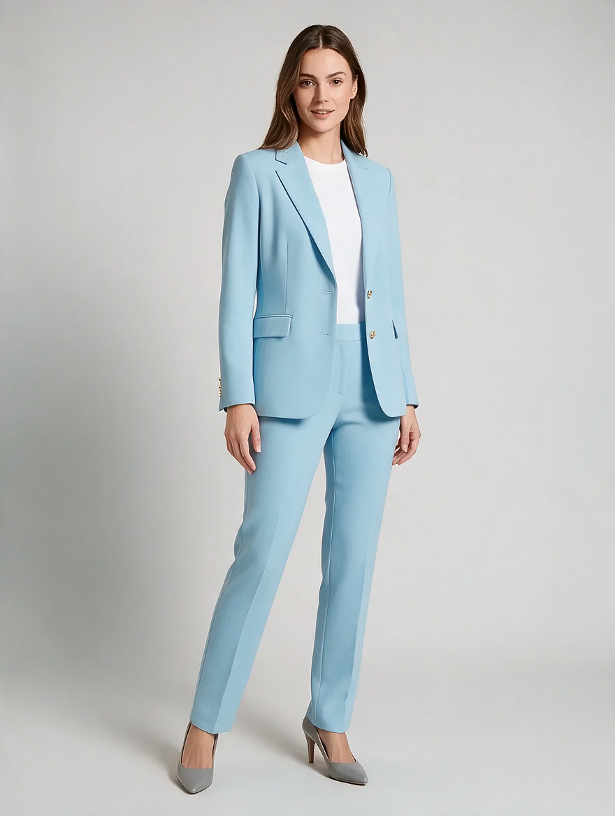 Ravena - dames pak met blazer en rechte broek