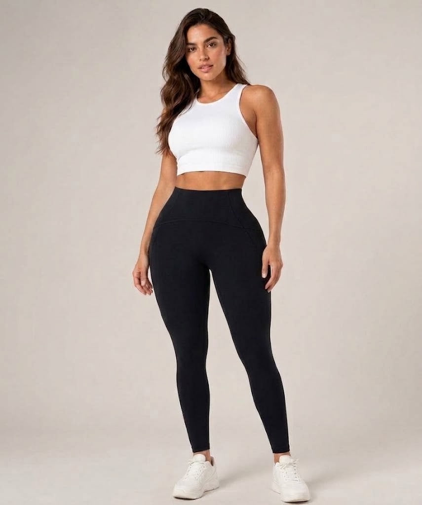 Qadira - Dames Sportlegging Met Hoge Taille En Liftend Detail