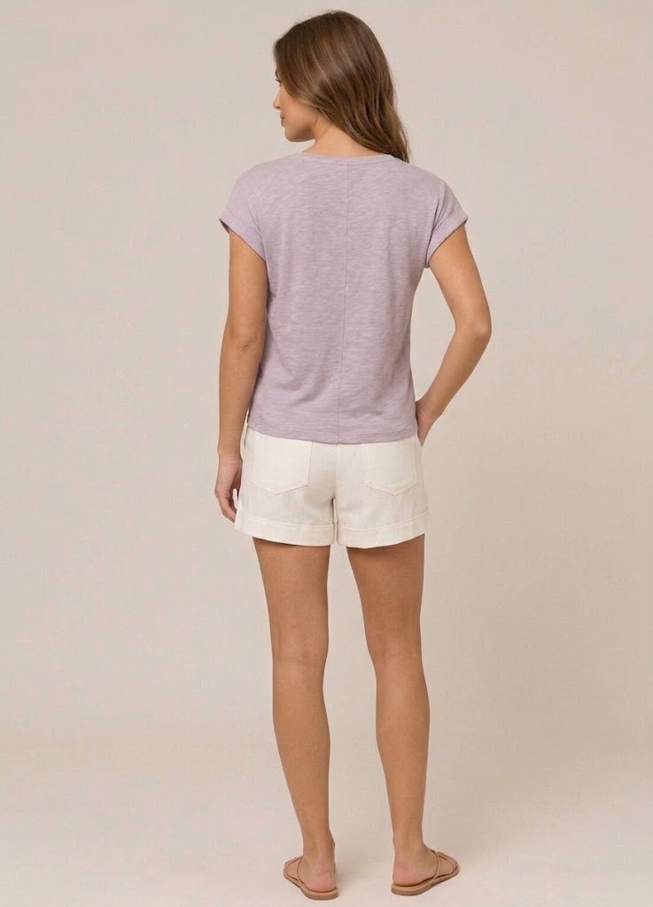 Sorevienne - Dames Top Met V-hals En Twistdetail